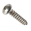 #10 x 3-1/2" Pan Head Sheet Metal Screws, Full Thread,