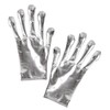MIMIKRY Alien Gloves Silver Metallic Alien Sci-Fi Space Galaxy Science
