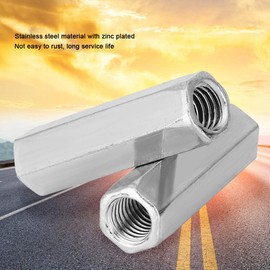 5pcs M10 Long Shank Carbon Steel Nuts Hexagonal Coupling Nuts Hexagonal Socket Nut Threaded Fixings (M10 x 50)