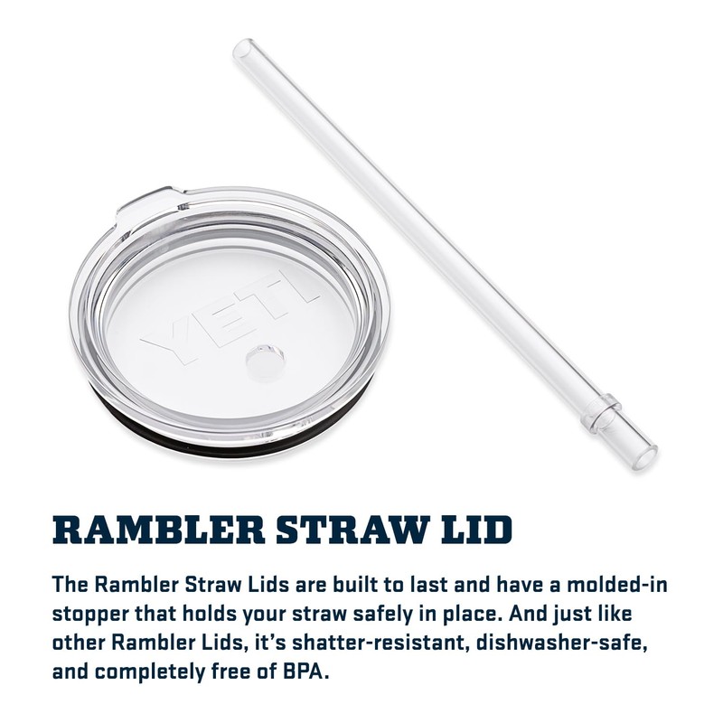 YETI Rambler 35 oz Tumbler with Handle and Straw Lid,