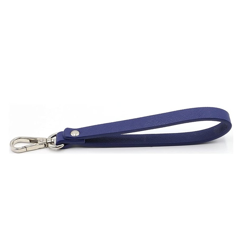 PHILSP Black Faux Leather Hand Strap for DIY Bag Replacement