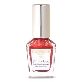 Canmake N109 Colorful Nails Fall Foliage Hunting 0.3 fl oz (8 ml) Nails, Highly Coloring, Quick Drying, Glitter, Red
