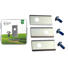 G greengrass tools Replacement Blades Compatible with Worx Landroid, Ecovacs Goat, Einhell, LandXCape, Practixx, Scheppach, Kress Robotic Lawnmower Blades - LongLife [1-Hole Shatterproof DIN Tested]