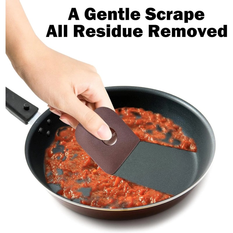 Matscover Pan Scraper, 5 Pcs Pot Scraper Plastic, Pot Scraper
