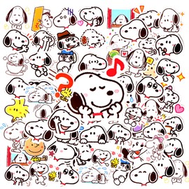 Pack of 60 Sno-py Stickers, Waterproof Anime Stickers for Skateboard, Cartoon Stickers, Vinyl Stickers for Children, Teenagers, Adults, Boys, Laptop, Guitar Photo Album, Car, Motorcycles, Bicycle