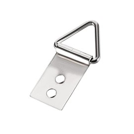 uxcell Triangle Ring Picture Hangers, 35mm x 18mm Silver Tone Assortment Kit for Photo Hanging Solutions, 20 Pcs