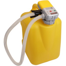 Zeeline Battery-Powered Fuel Transfer Pump with Universal Cap Thread, 39" Hose, 2.4GPM Flow Rate, Fuel Can Transfer Pump For Portable and Easy-to-use Fuel Transfer Solution - Yellow