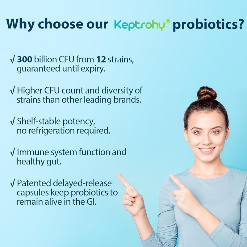 Probiotics for Women & Men, 300 Billion CFU Probiotics from