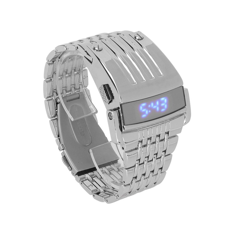 Alloy Watch LED Digital Display Quick Release Fashionable Men Watch