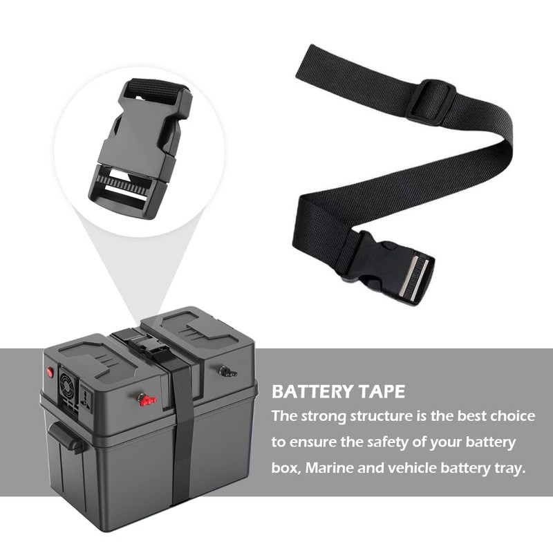 39 Inch Battery Hold Down Strap with Adjustable Buckle,Universal Car