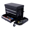 SPOFLYINN 3-Drawer Chest Rolling Mechanic Seat with Tool Trays 350lbs