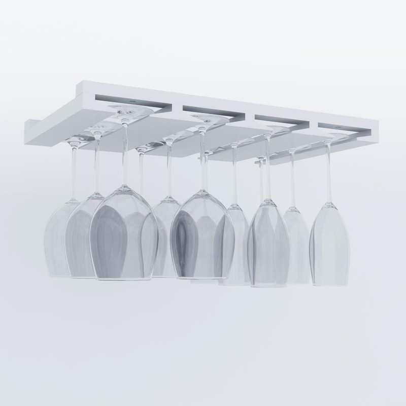 Rustic State Eze 4 Sectional Under Cabinet Mount Wood Stemware