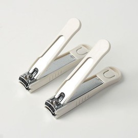 Owner Clan 클리핀 안튀는 대형 손톱깎이 2p세트 커버 손톱튐방지 Clip-In Large Nail Clipper Set 2p with Cover to Prevent Nail Splitting