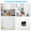 SUPERFINDINGS 8Pcs PP Plastic Wall Hole Cover Sheets with 60PCS