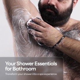 CAVEEM Soap Saver Bag, Rough and Soft Exfoliation Soap Pouch for Bar Soap, Soap Mesh Pocket Bar Holder for Washing Body, Soap Sack Sponge Bag for Shower Bath (2 Pack)