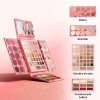 Paleta De Maquillaje De 68 Pcs Con Labial De Larga