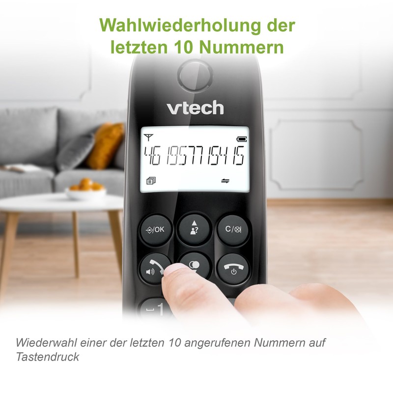 VTech CS1401 DECT Cordless Telephone 2 Handsets with Caller Block,