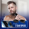 Barbasol Vacuum Beard Trimmer for Men, Self-Vacuuming Hair, Beard, Sideburns
