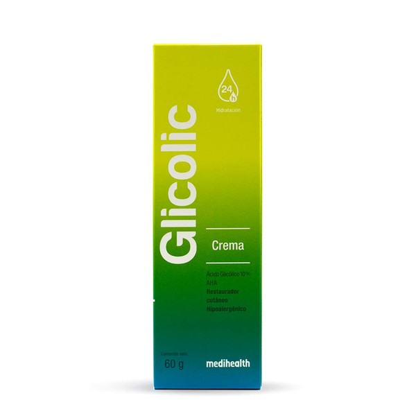 Glicolic Crema Hidratante y Restaurador Cutáneo, tubo con 60g