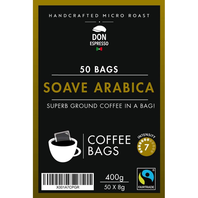 Don Espresso | Soave Arabica | 50 Coffee Bags |