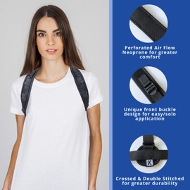 KEDLEY Posture Corrector for Men and Women | Adjustable Upper Back Brace for Clavicle Support | Eliminate Slouching, Relieve Neck, Shoulder and Back Pain | Shoulder, Spine Support & Physical Therapy