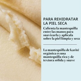 Manteca de karité orgánica de Sky Organics (8 oz) 100% pura sin refinar manteca de karité africana cruda para la cara y el cuerpo hidratante natural p