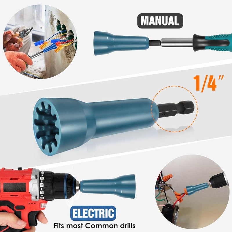 3PCS Set Cable Wire Stripper and Twister Wire Stripping Tool