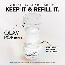 Olay Collagen Peptide Face Moisturiser Day Cream SPF 30 REFILL, Skincare with Niacinamide 99% Purity. Anti Aging Skin Care: Strengthens, Restores, Hydrates, 50ml
