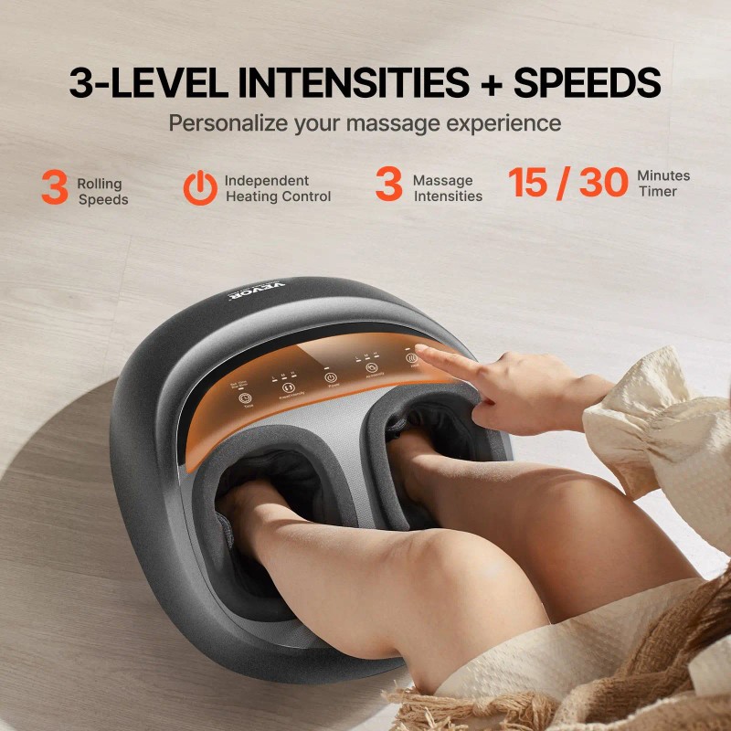 Deep-Kneading and Compression Shiatsu Foot Massager Machine with Heat Gift