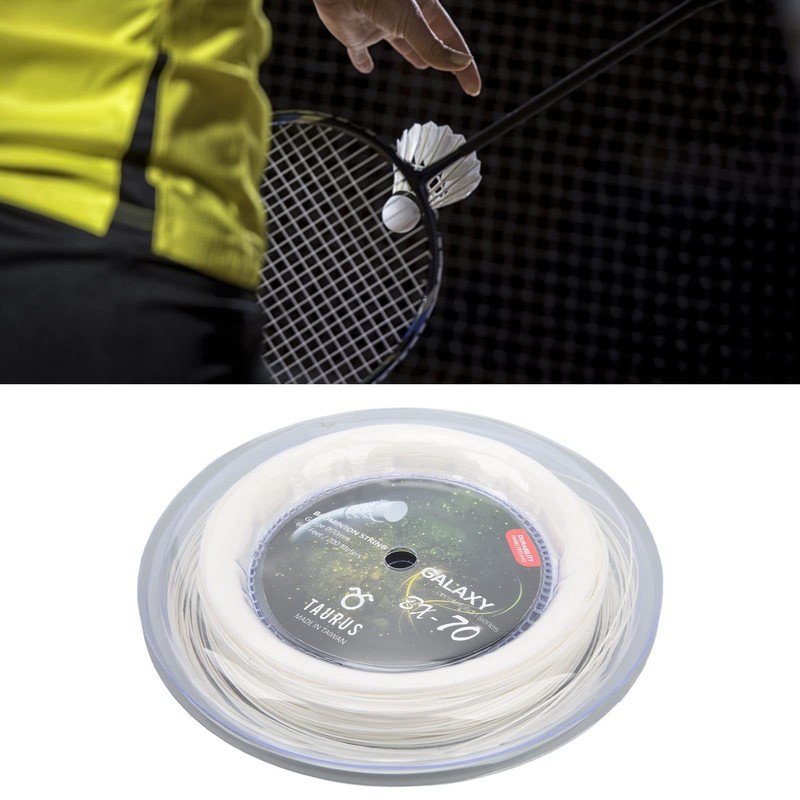 Badminton Racket String, Heavy Striking Shock Resistant 200m 0.7mm High