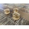 Unbranded Fender Strat Set Of 3 Barely Sloped Gold Acrylic