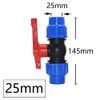 Ball Valve Connector, 25mm MDPE Irrigation Pipe Fittings Valve, Plastic