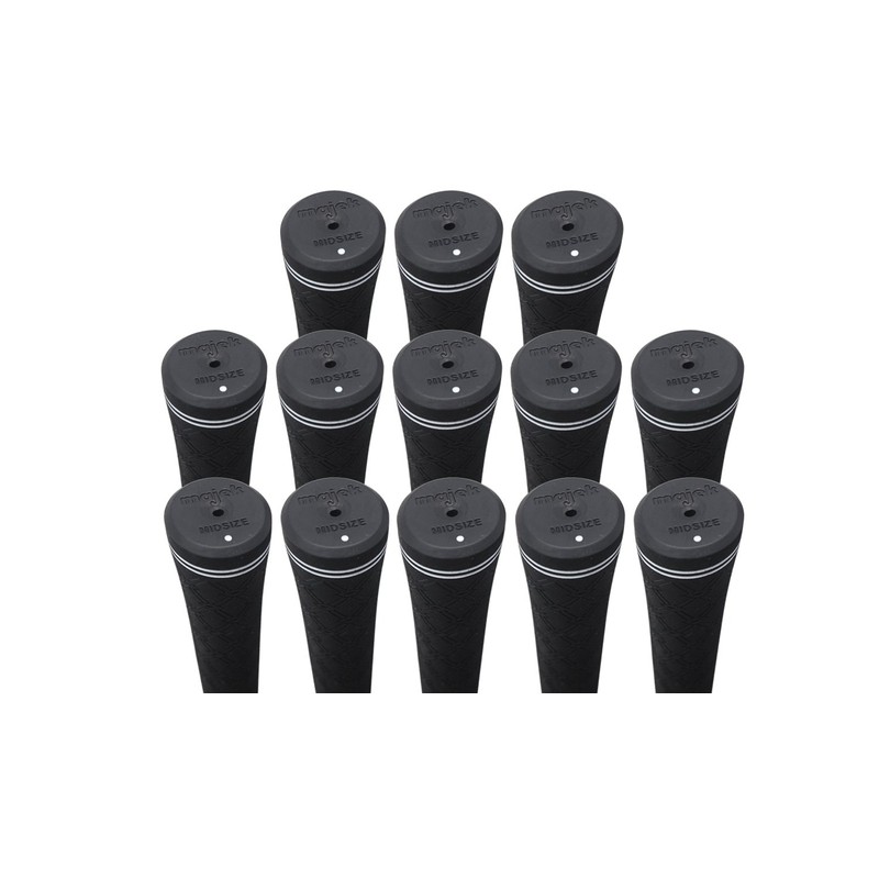 Tour Pro Soft Midsize Black Golf Grips and Grip Kit