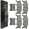 Caltric Front Rear Brake Pads for Yamaha XVS1100 V-Star 1100