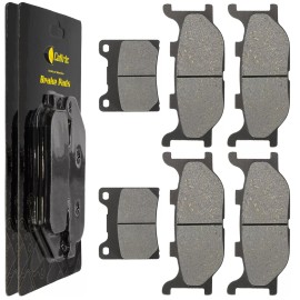 Caltric Front Rear Brake Pads for Yamaha XVS1100 V-Star 1100 Classic 2000-2009