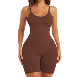 SOLO ACTFIT Shapewear Women's Tummy Control Bodysuit Shaping Versatile Body Shper Women Breathable Body Shaper Women's Tummy Control Body Elasticity Bodysuit Women Shapewear, coffee