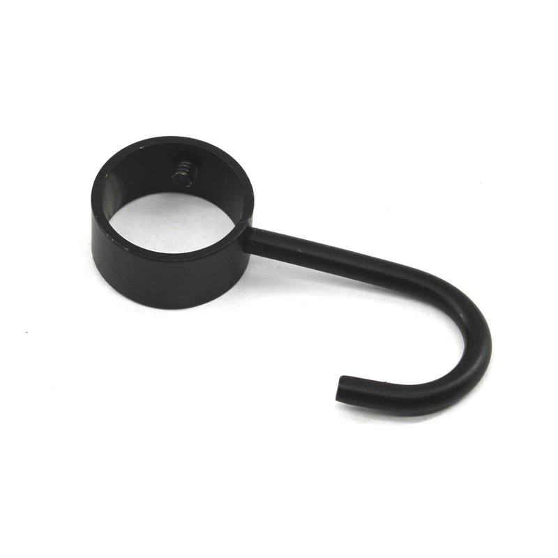 Zerniple Stainless Steel Hook Towel Hanger Black Hook Kitchen Utensil