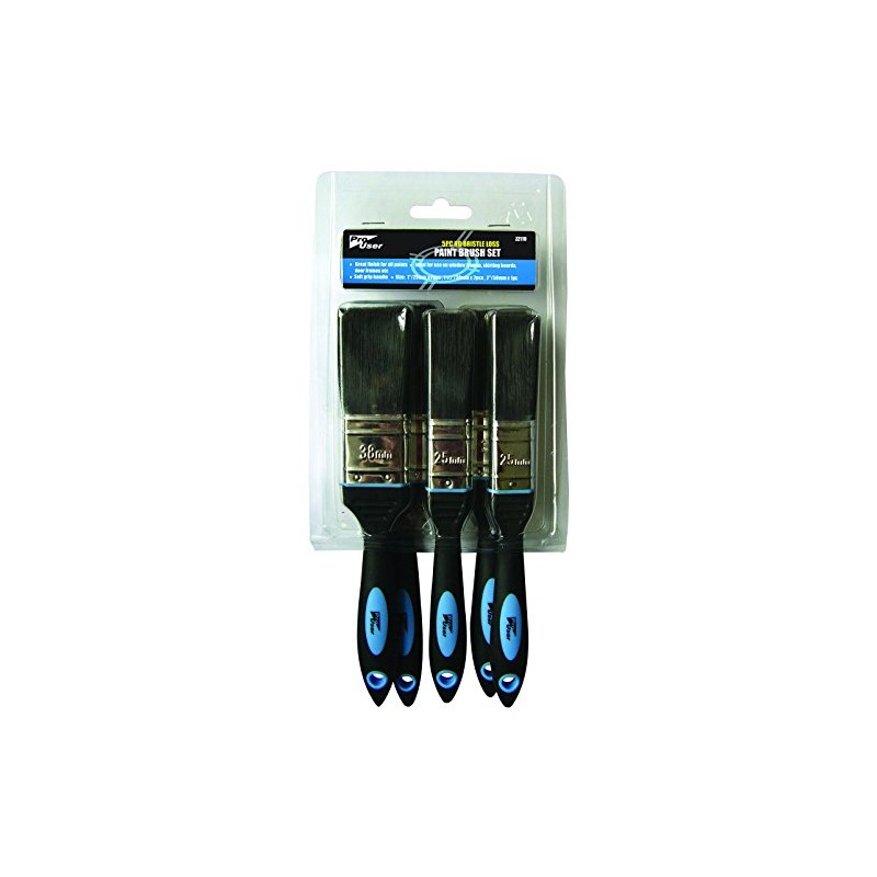 pro user PRO-ZZ110 No Bristle Loss Paint Brush Set -