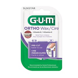 GUM GUM - 723RQC Orthodontic Wax with Vitamin E and Aloe Vera, for Braces, Wires & Partial Dentures (Pack of 2)