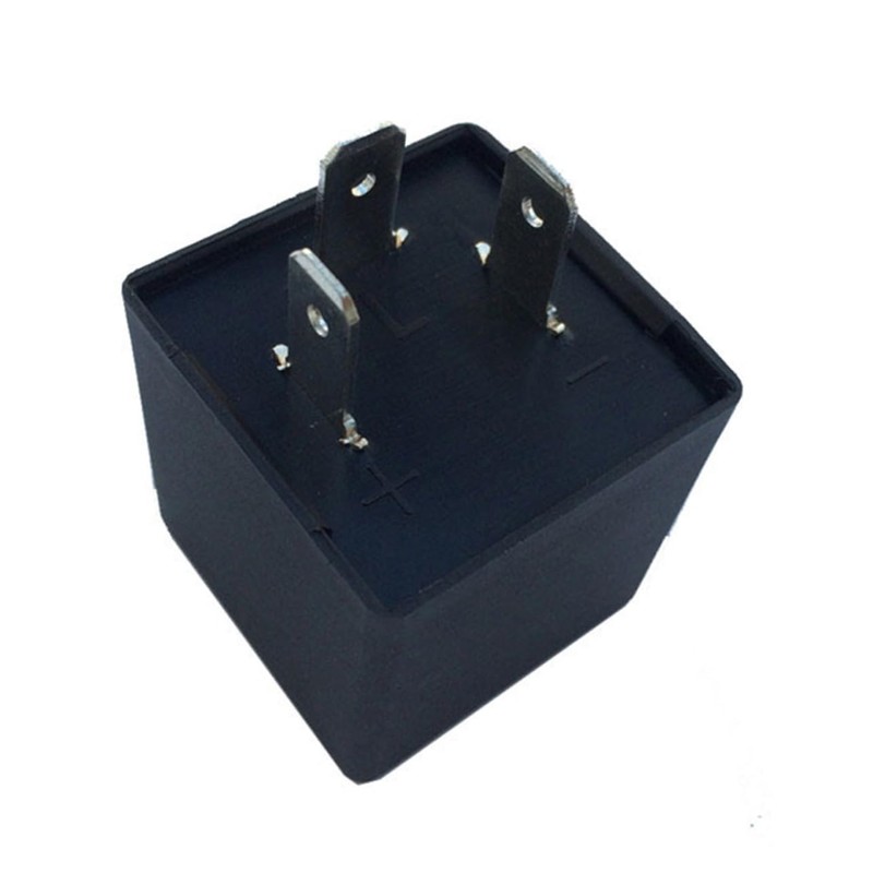 GRIRIW 3 Pin Unadjustable CF13 JL02 LED Flasher Relay for