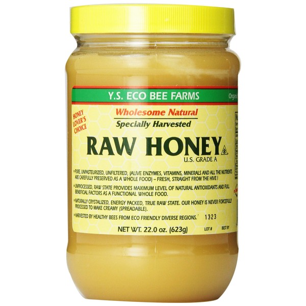 Y.S. Eco Bee Farms Raw Honey - 22 oz (4 Pack)