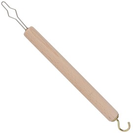 DMI Dressing Stick, Button Hook and Zipper Pull, Durable Wood Handle, Dressing Aid for Limited Mobility