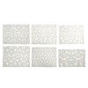 30PCS Frosted Slide Zip Plastic Bags Daisy Pattern Reusable Lightweight