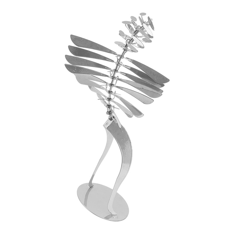 Metal Rotating Windmill Wind Braking Figurine Humanoid Rotating Windmill Home