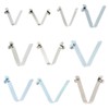 Lixada 6 clips de resorte para barra de tienda de