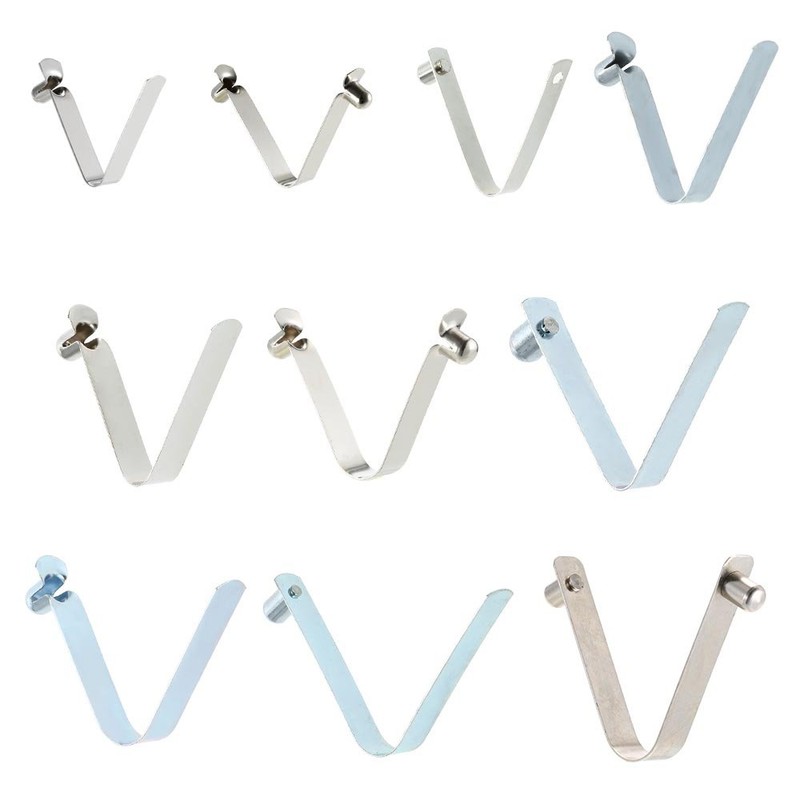 Lixada 6 clips de resorte para barra de tienda de