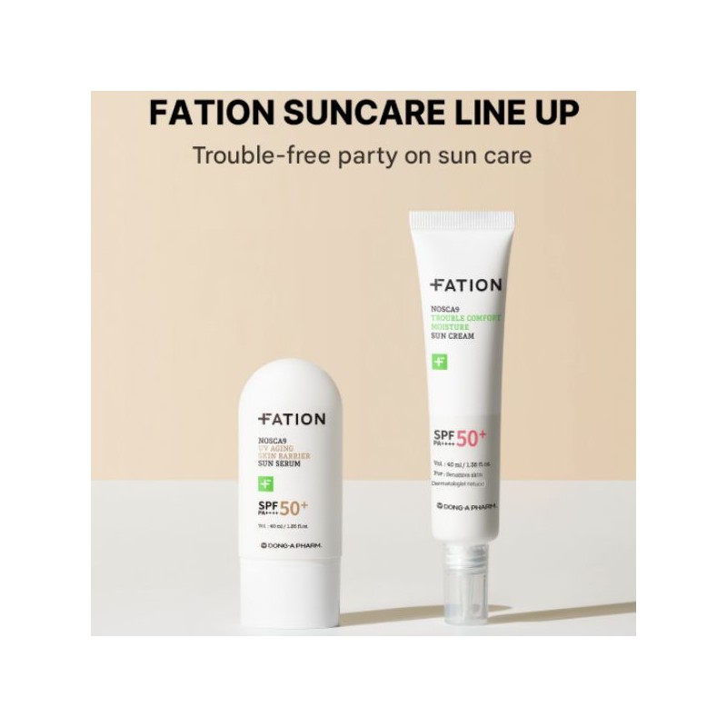 FATION NOSCA9 Trouble Comfort Moisture Sun Cream 40ml [SPF50+/PA++++]