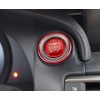 iJDMTOY Gloss Red Real Carbon Fiber Keyless Engine Start/Stop Push