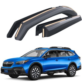 Goodyear Shatterproof in-Channel Window Deflectors for Subaru Outback 2020-2024, Rain Guards, Window Visors for Cars, Vent Deflector, Car Accessories, 4 pcs. - GY007958