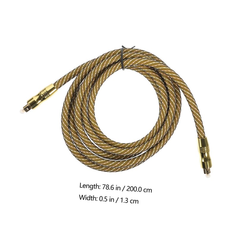 Angoily 2m Optical Audio Cable for Sound Bar and Tv
